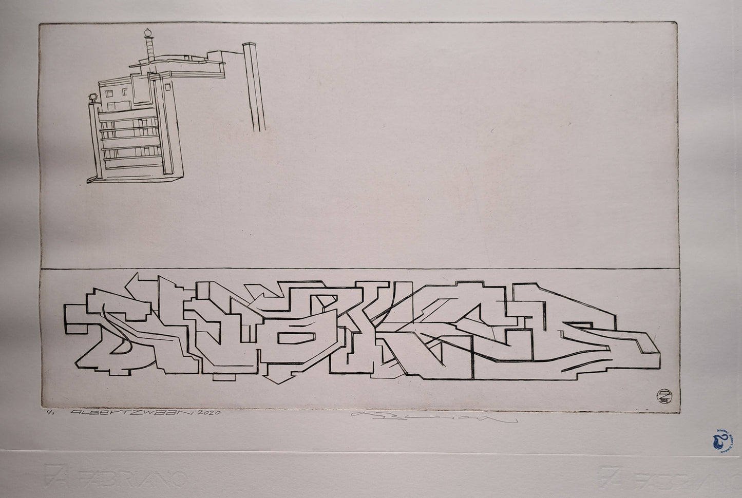 Albert Zwaan (1969) - Penn & Bauduin / Graffiti Hall Of Fame - First State