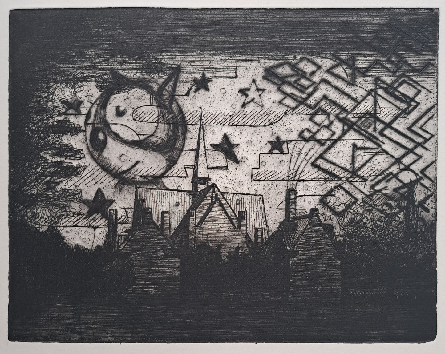 Albert Zwaan (1969) - Juliana Church - Later State, With The Felix The Cat Head