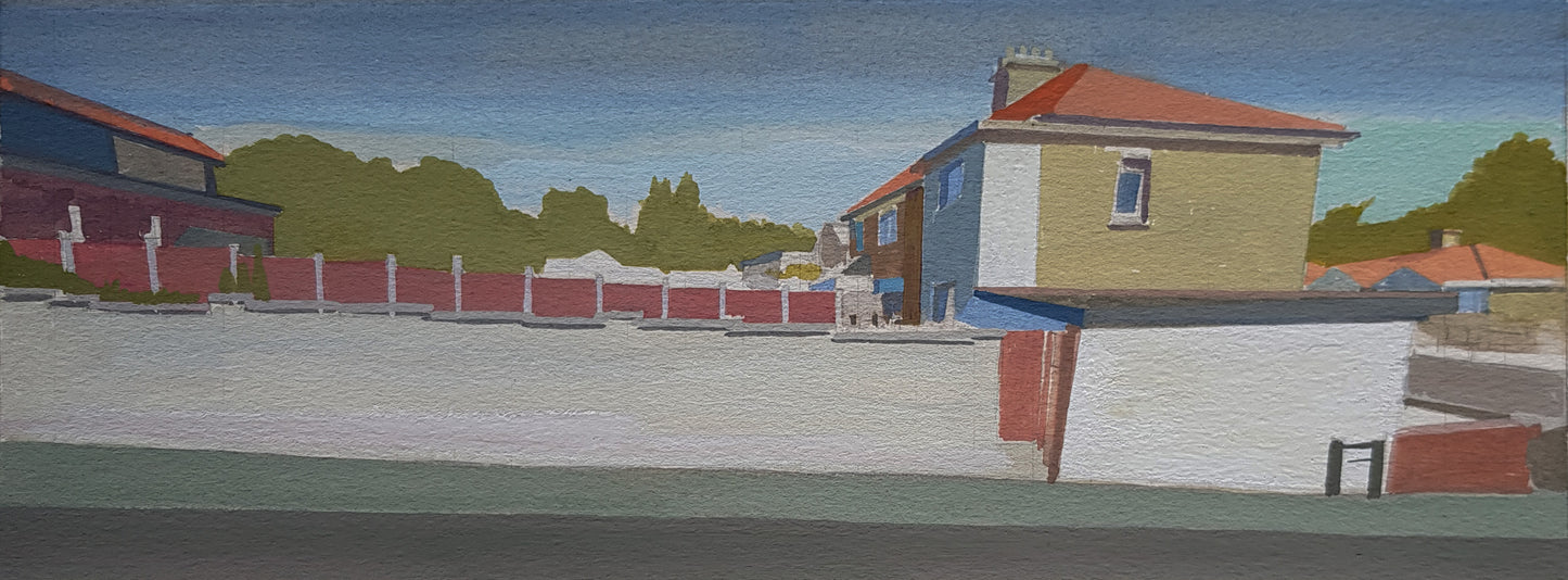 Googlemaps studie van een Engels hoekhuis