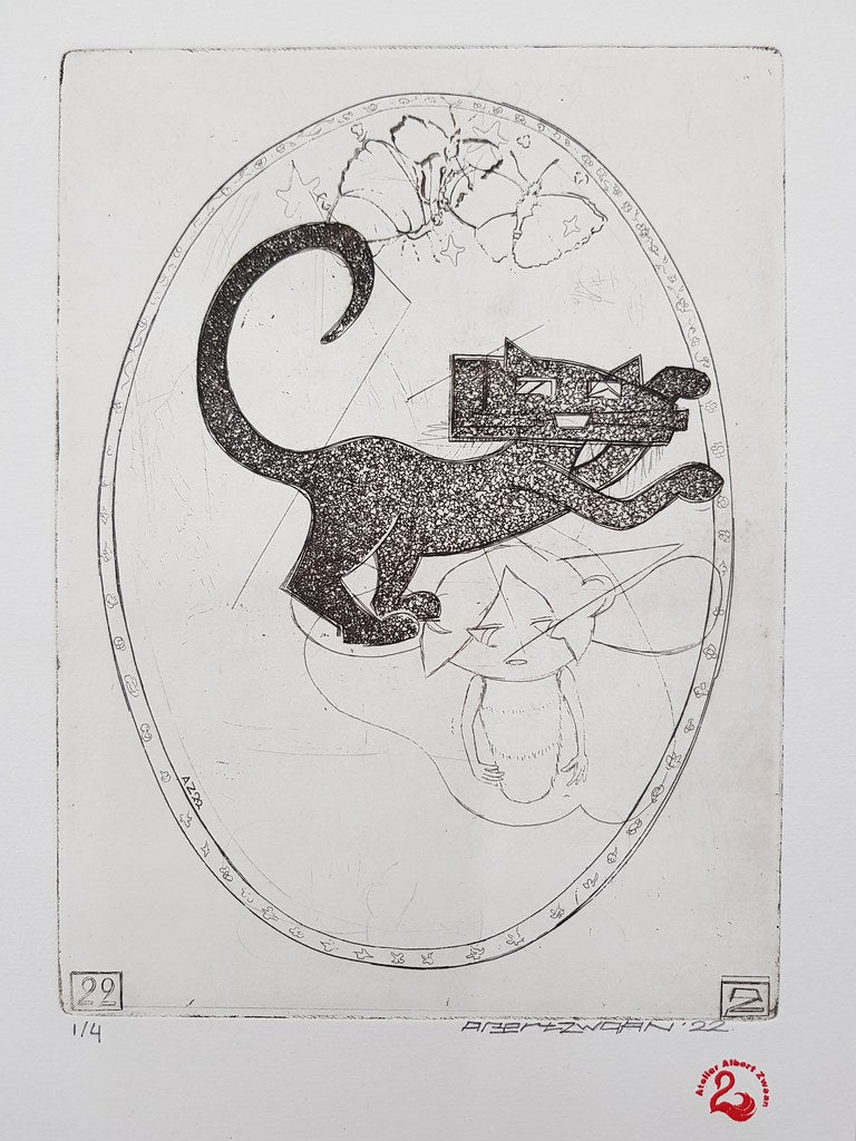 Albert Zwaan (1969) - Cat Chases Butterflies