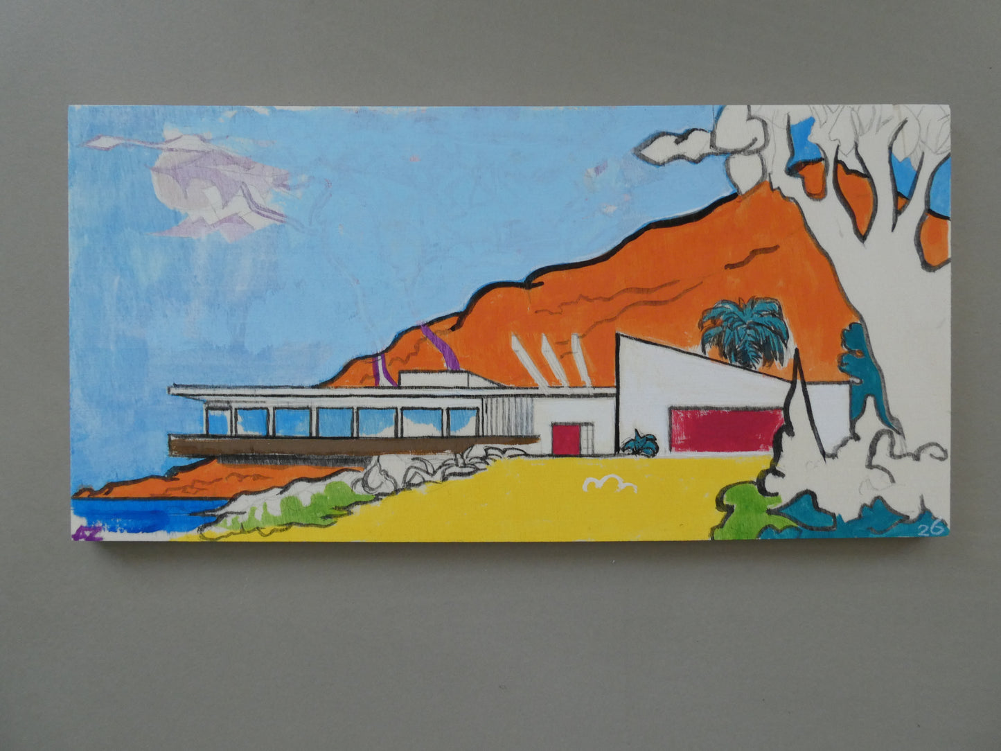 Albert Zwaan -Landschap van de Klare Lijn