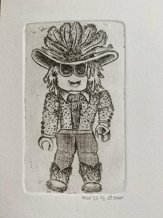 Inge Dijkslag - Queer Roblox Avatar 1 (Fancy Hat)