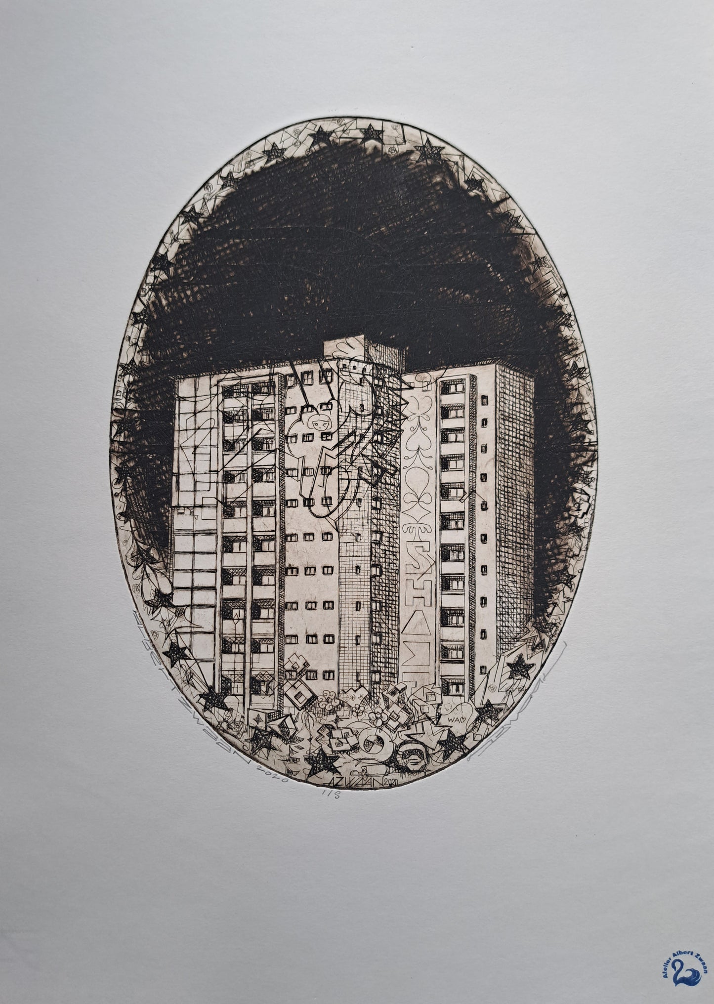 Albert Zwaan (1969) - Residential Tower - State 8, Impression 1