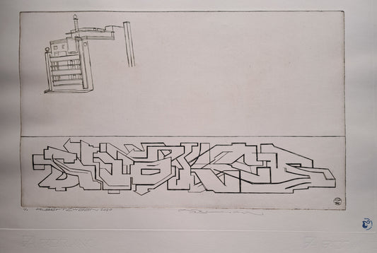 Albert Zwaan (1969) - Penn & Bauduin / Graffiti Hall Of Fame - First State