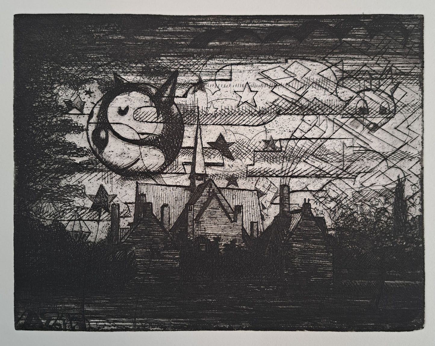 Albert Zwaan (1969) - Juliana Church - Later State, With The Felix The Cat Head