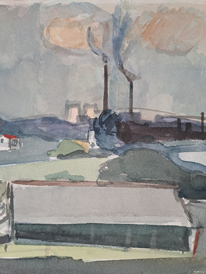 Otto B. De Kat - Landschap met fabrieken