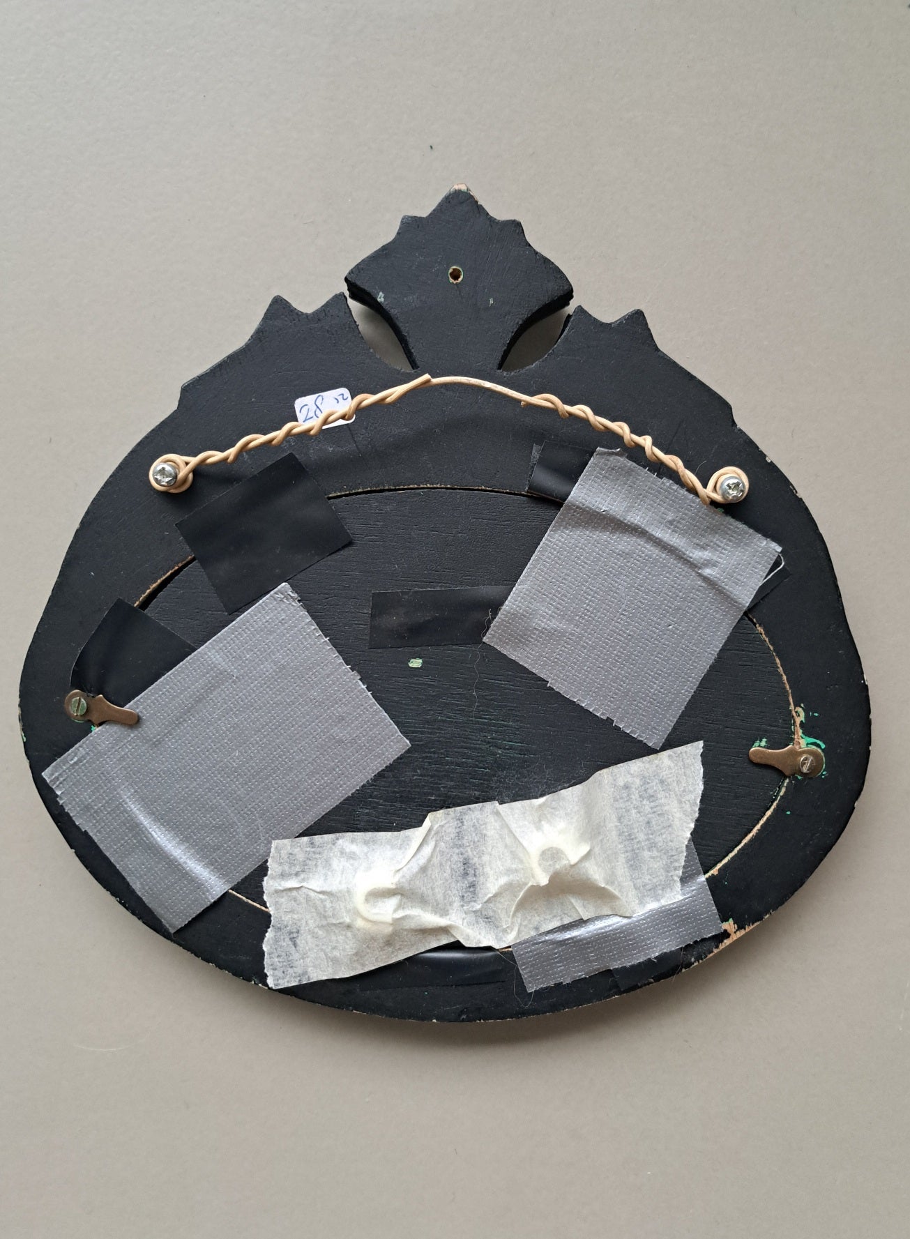 Antieke art deco lijst met tekening van, Albert Zwaan