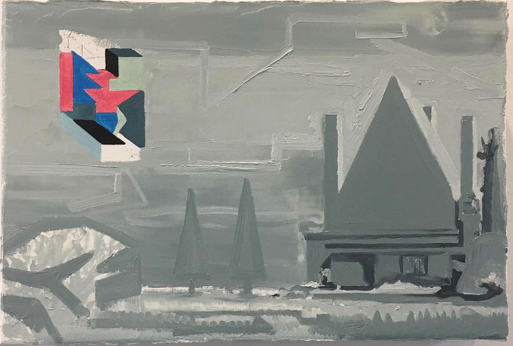 Albert Zwaan (1969) - Winter Landscape With A Villa