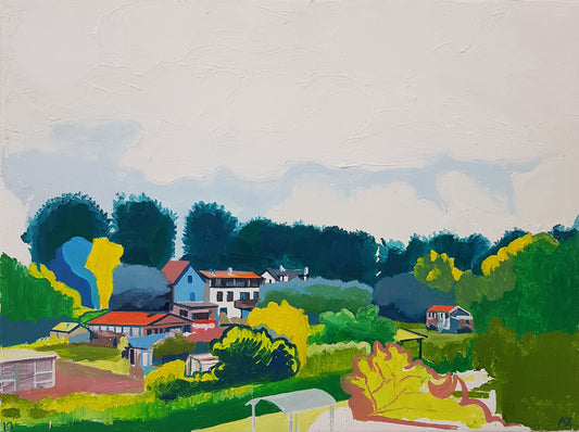 Albert Zwaan (1969) - Houses On The Noordendijk, Stadspolders, Dordrecht
