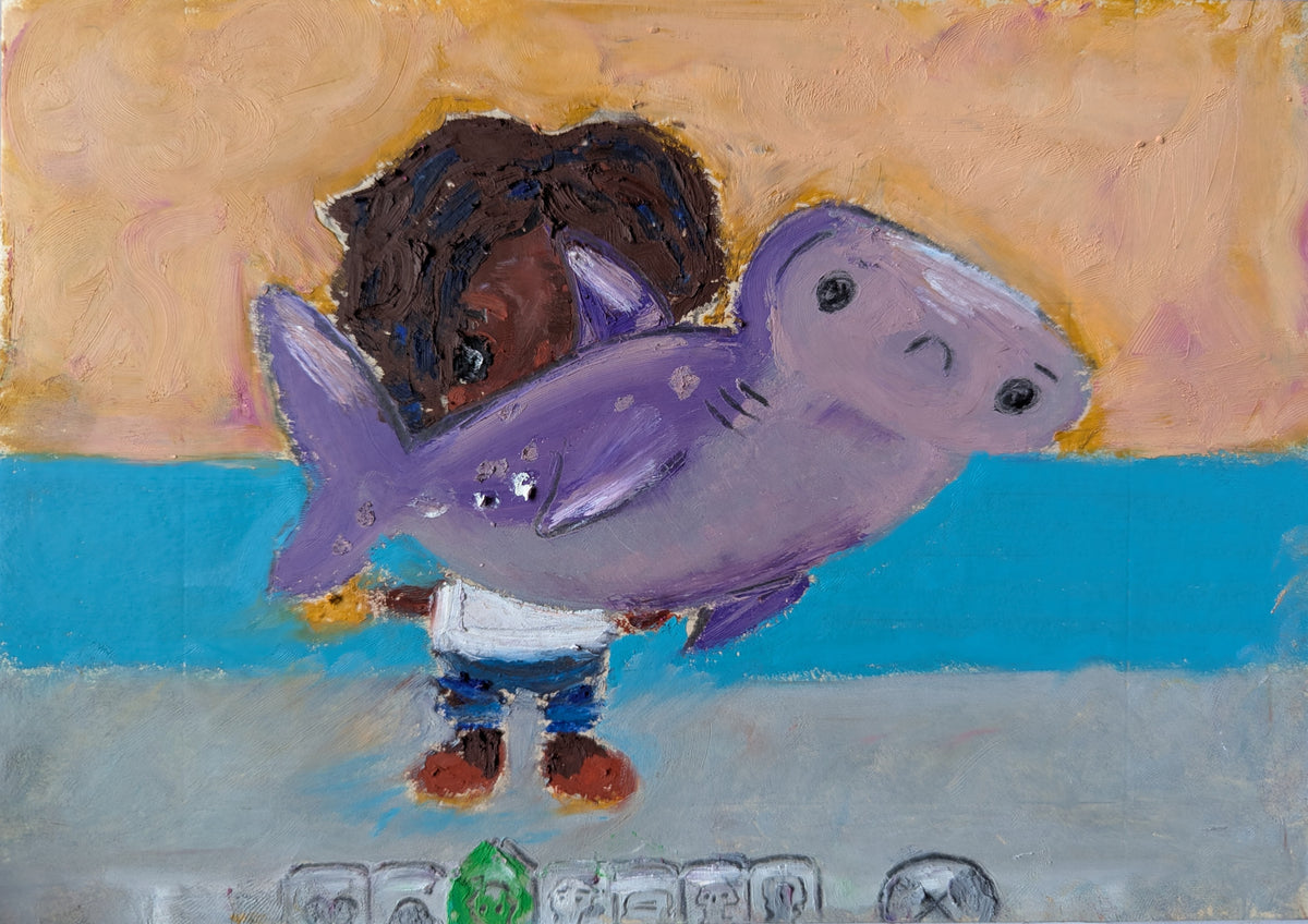 Vlada Darenenkova (1985) - May I Play Toca Boca / Boy with Fish