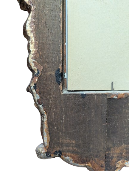 Italian Florentine Mirror with Winged Mermaids